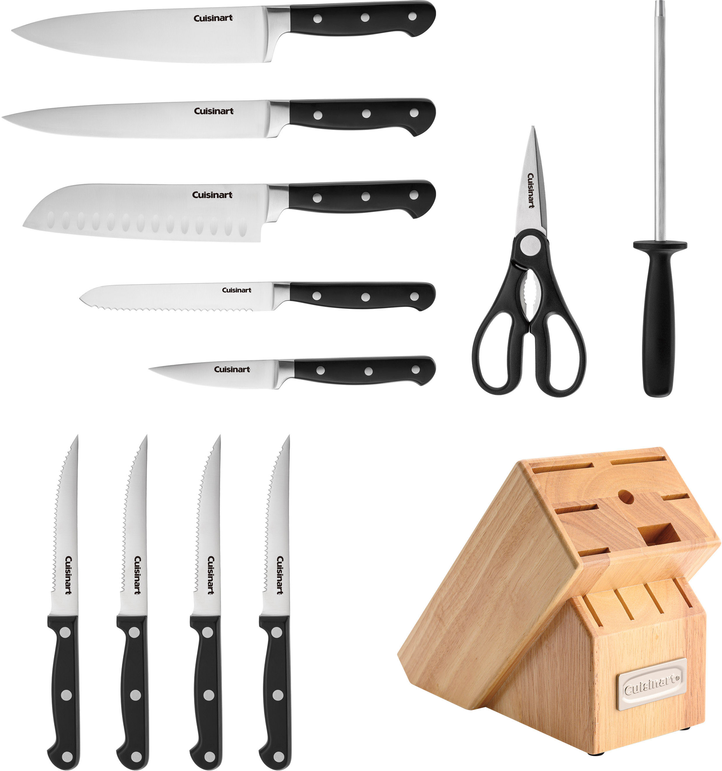 Cuisinart 6-Piece Knife Set Metallic Black Stainless C77-12PMBPC - Best Buy