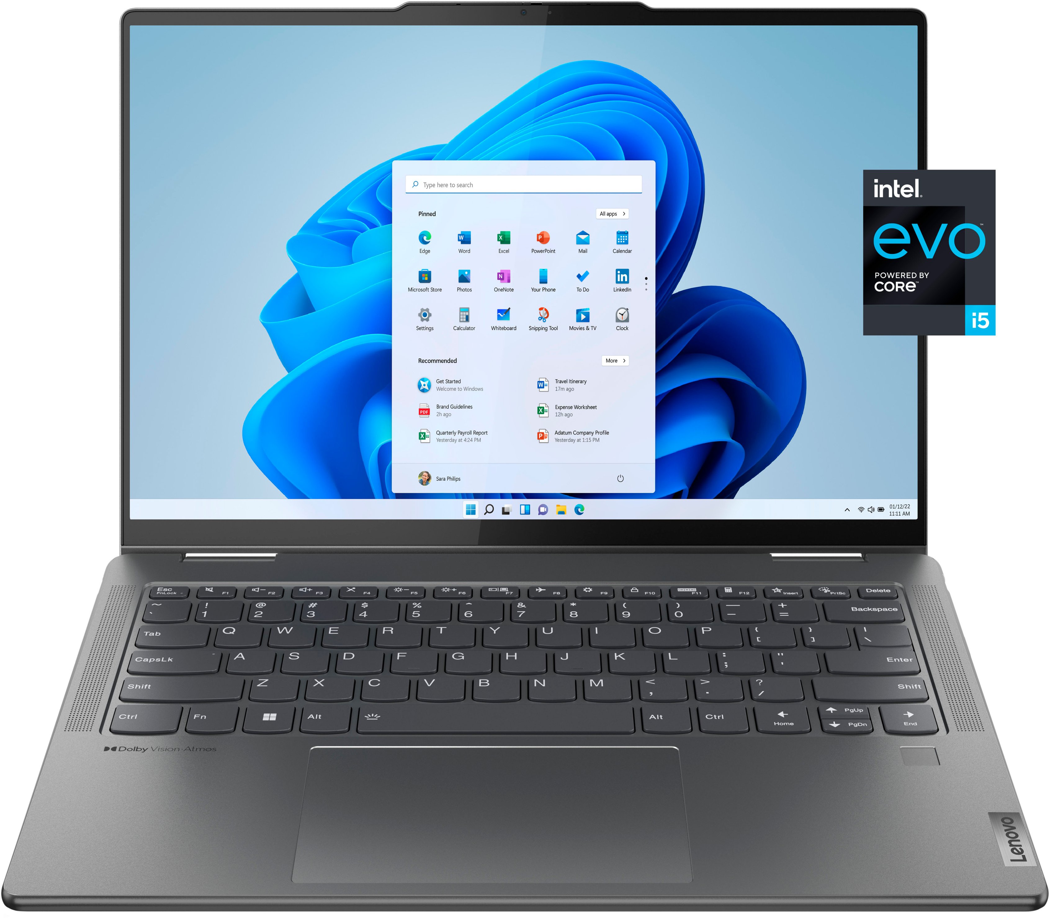 Yoga Slim 6 Gen 8 (14″ AMD), Smart & fast AMD Ryzen™-powered 14″ laptop