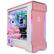 Front. CLX - RA Gaming Desktop - Intel Core i9 13900KF - 32GB DDR5 Memory - GeForce RTX 4090 - 1TB NVMe SSD + 4TB HDD - White/Pink.