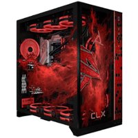 CLX - RA Gaming Desktop - Intel Core i9 13900KF - 32GB DDR5 Memory - GeForce RTX 4090 - 1TB NVMe SSD + 4TB HDD - Black/Red - Front_Zoom