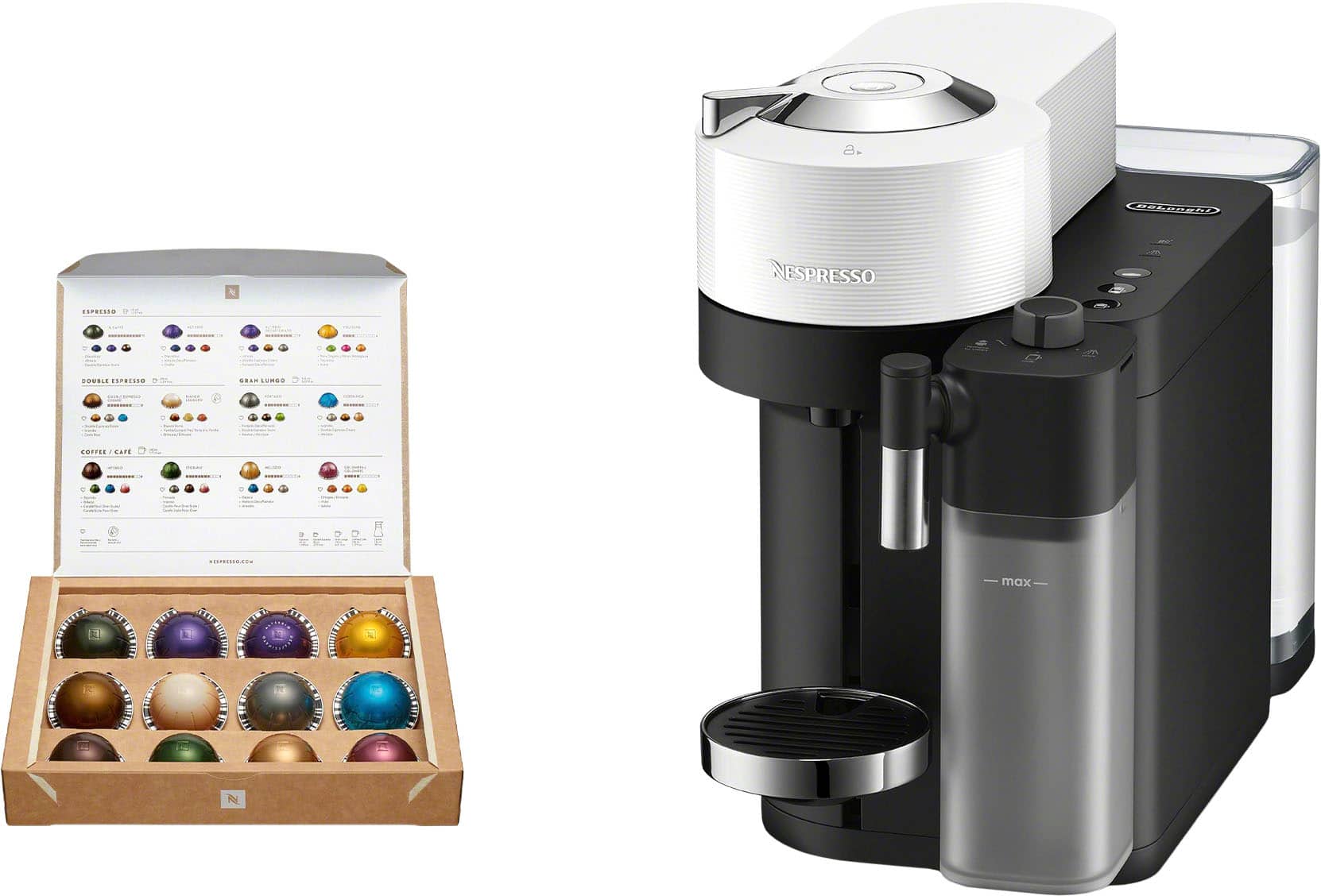 Alt View 1. De'Longhi - Vertuo Lattissima Espresso Machine - White.