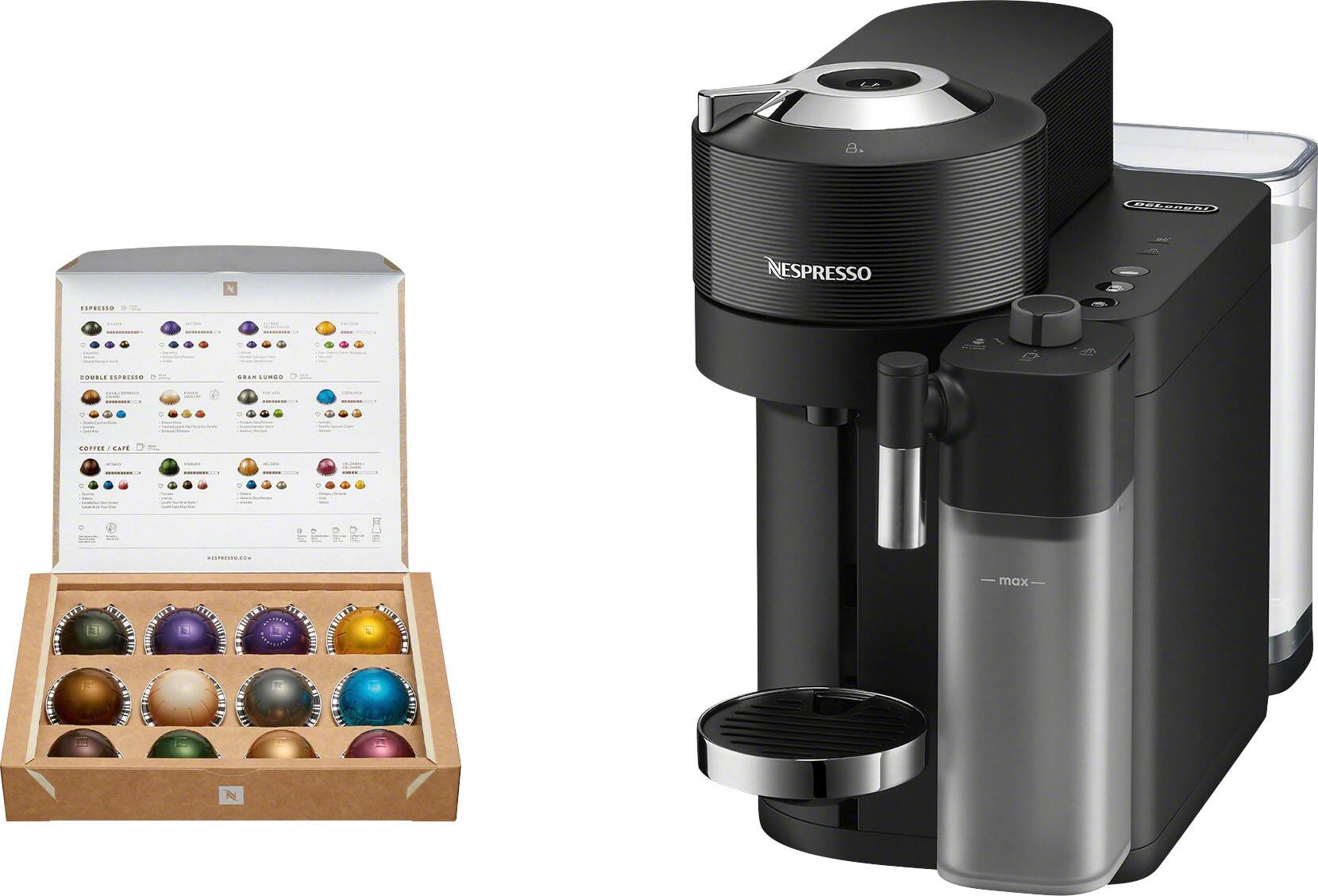 Alt View 1. De'Longhi - Nespresso Vertuo Lattissima by De'Longhi - Black.