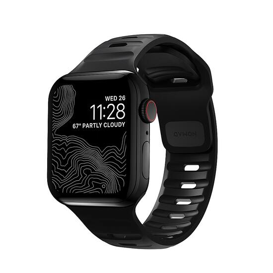 Nomad Sport Band for Apple Watch® 38, 40, 41mm (Series 1-8) Black 