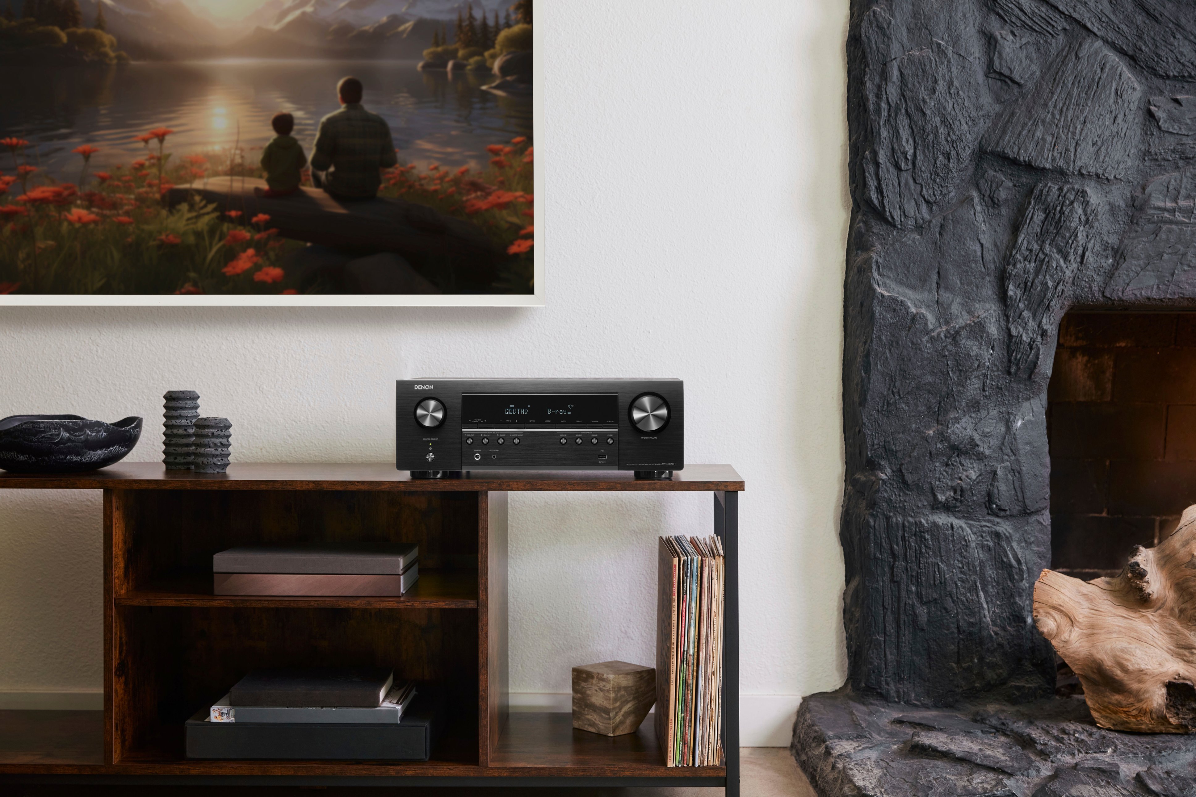AVRS670H AVR-S670H Denon Alexa Best Theater Buy 5) X (75W HEOS Receiver 5.2-Ch. 8K with Black AV and Compatible Ultra with - Home HDR HD