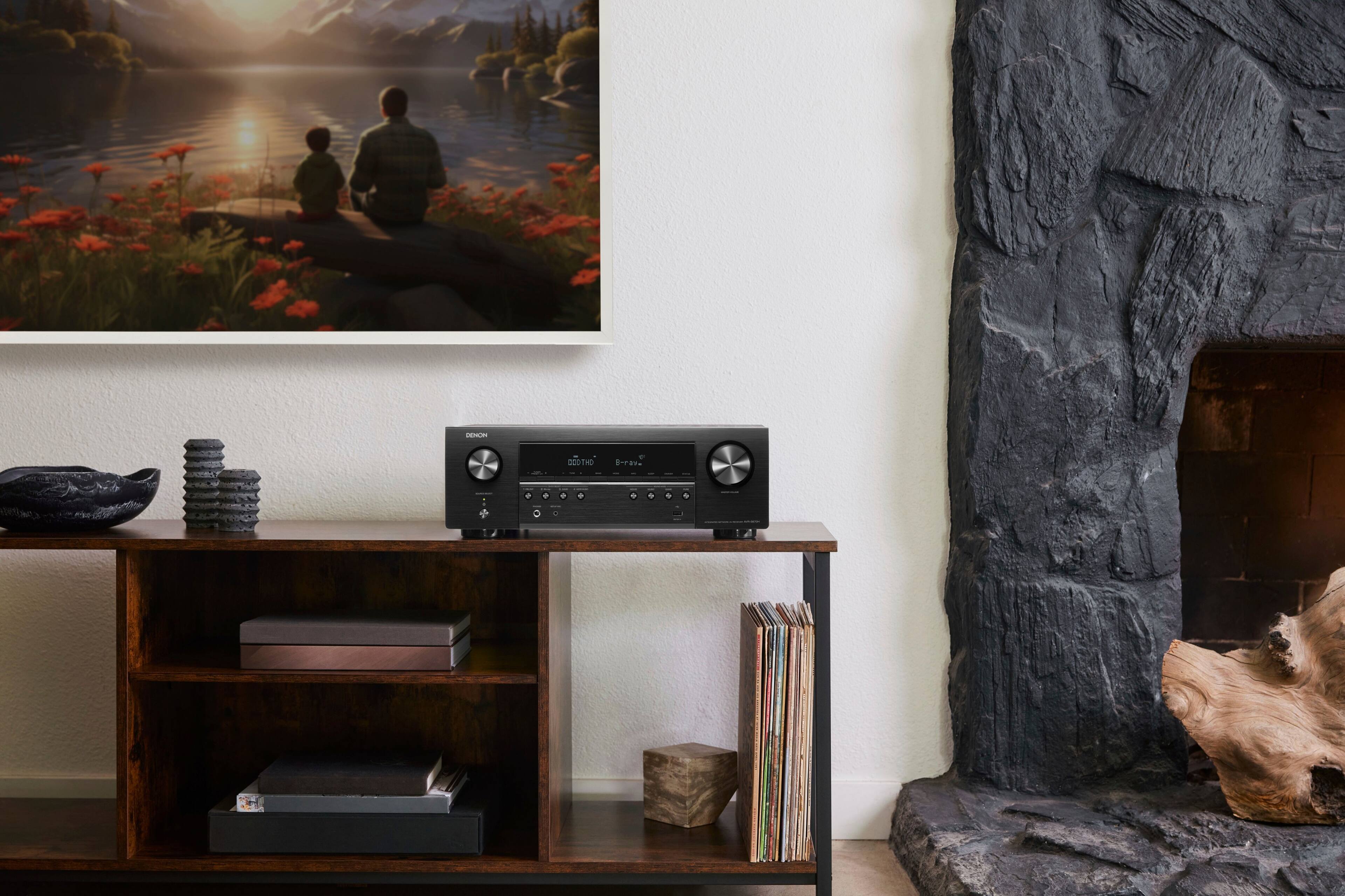 Alt View 16. Denon - AVR-S670H (75W X 5) 5.2-Ch. with HEOS 8K Ultra HD and HDR Compatible AV Home Theater Receiver with Alexa - Black.