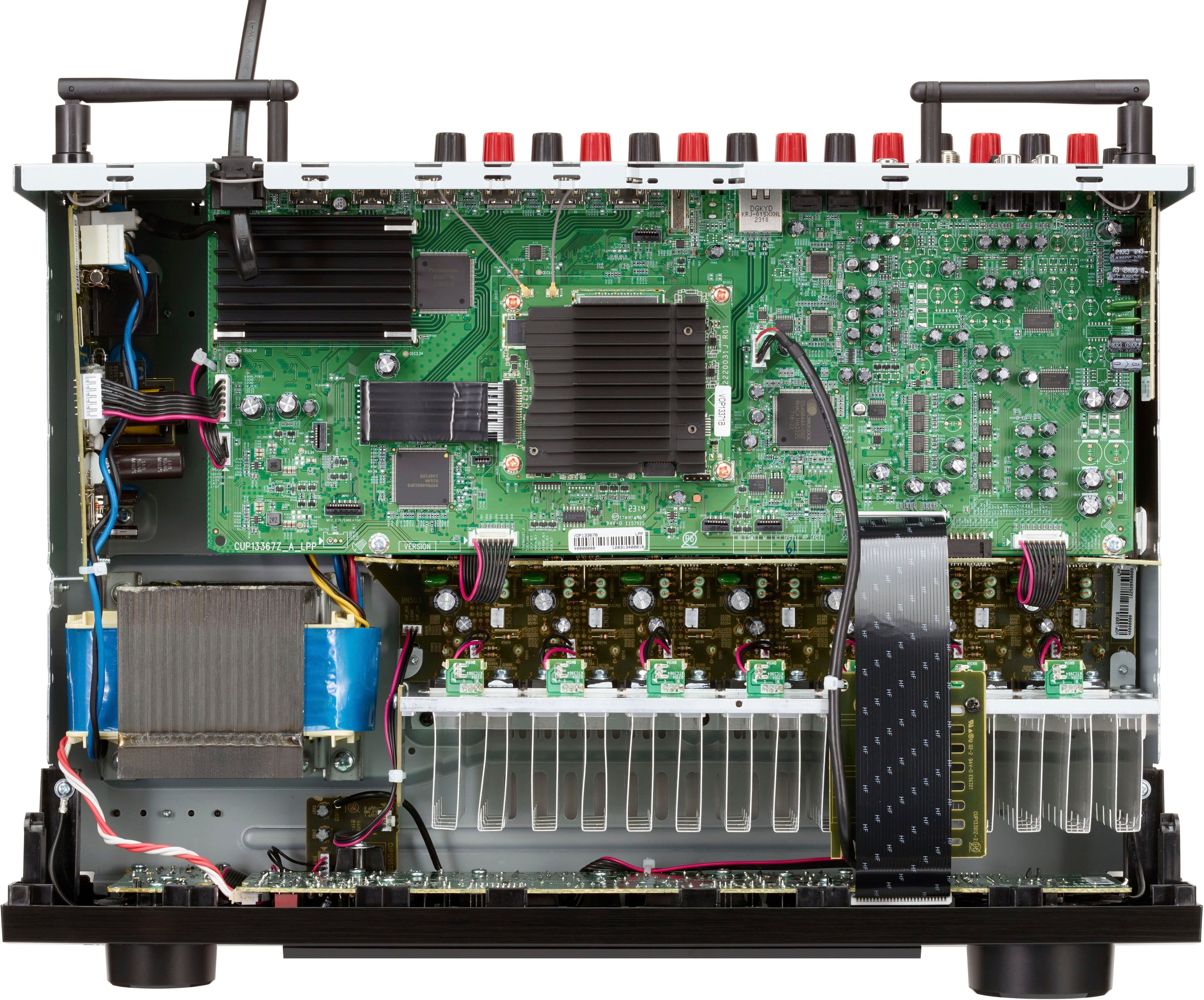 Alt View 11. Denon - AVR-S770H (75W X 7) 7.2-Ch. with HEOS and Dolby Atmos 8K Ultra HD HDR Compatible AV Home Theater Receiver with Alexa - Black.