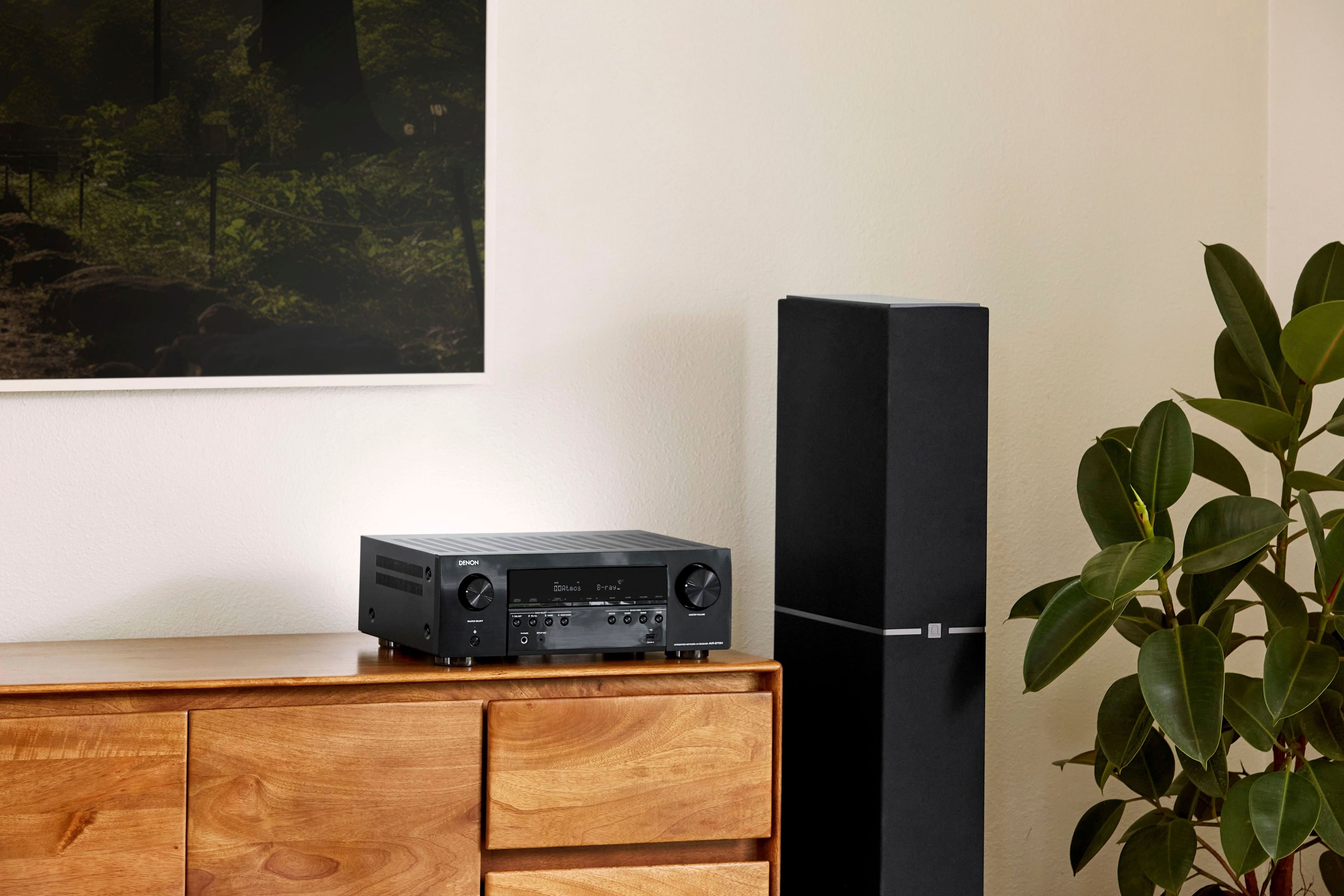 Alt View 12. Denon - AVR-S770H (75W X 7) 7.2-Ch. with HEOS and Dolby Atmos 8K Ultra HD HDR Compatible AV Home Theater Receiver with Alexa - Black.