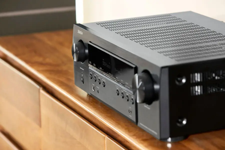 Alt View 13. Denon - AVR-S770H (75W X 7) 7.2-Ch. with HEOS and Dolby Atmos 8K Ultra HD HDR Compatible AV Home Theater Receiver with Alexa - Black.