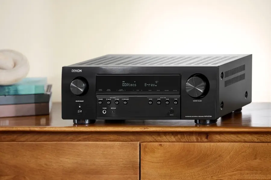 Alt View 16. Denon - AVR-S770H (75W X 7) 7.2-Ch. with HEOS and Dolby Atmos 8K Ultra HD HDR Compatible AV Home Theater Receiver with Alexa - Black.