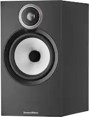 Front. Bowers & Wilkins - 600 S3 Series Bookshelf Speaker with 1" Tweeter and 6.5" Midbass (Pair) - Black.