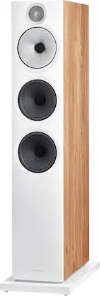 Front. Bowers & Wilkins - 600 S3 Series 3-Way Floorstanding Loudspeaker (Each) - Oak.