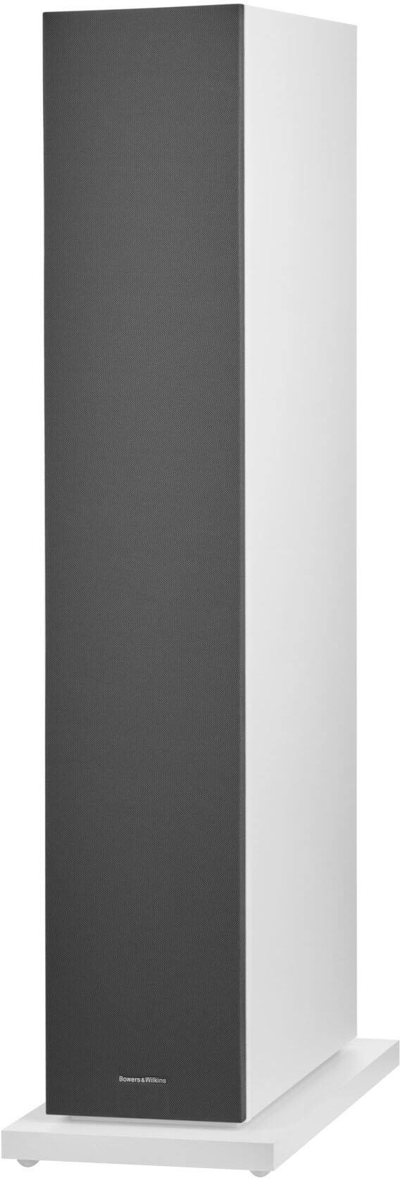 Angle. Bowers & Wilkins - 600 S3 Series 3-Way Floorstanding Loudspeaker (Each) - White.