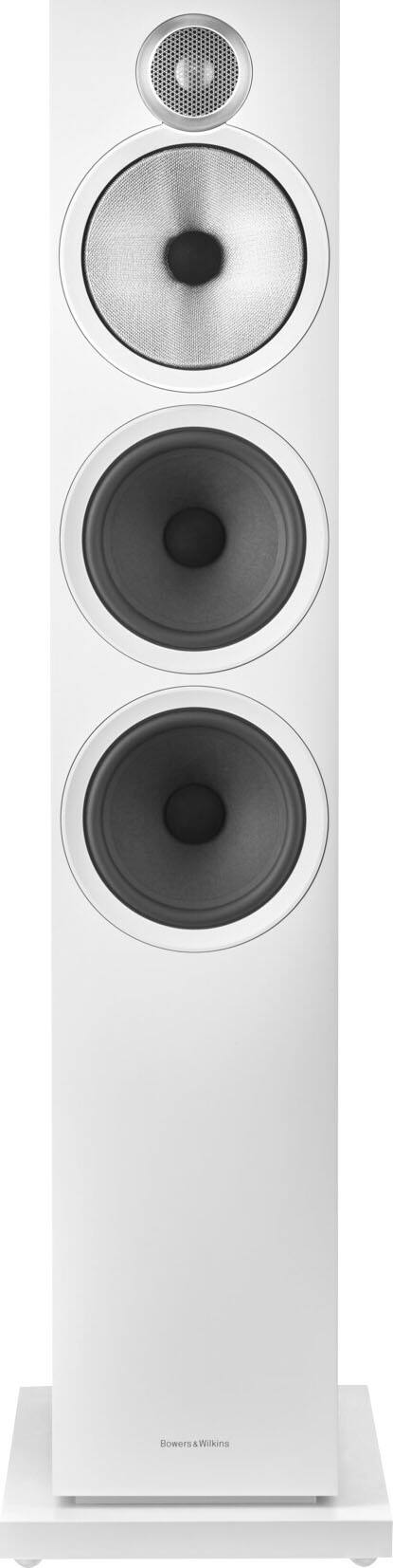 Left. Bowers & Wilkins - 603 S3 Series 3-Way Floorstanding Loudspeaker (Each) - White.