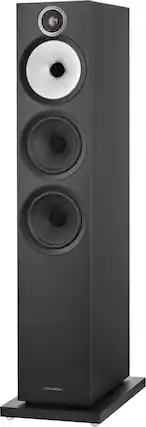 Front. Bowers & Wilkins - 600 S3 Series 3-Way Floorstanding Loudspeaker (Each) - Black.