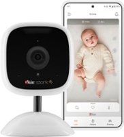 Masimo - Stork Camera Baby Monitor with QHD-Capable Video Streaming, Two-Way Audio, and Remote Tracking via Stork App - White - Front_Zoom