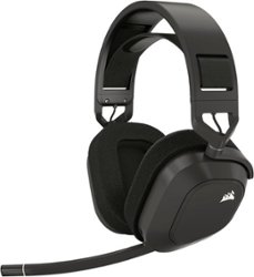 CORSAIR - HS80 MAX Wireless Gaming Headset for PC, PS5, PS4 - Steel Gray - Front_Zoom