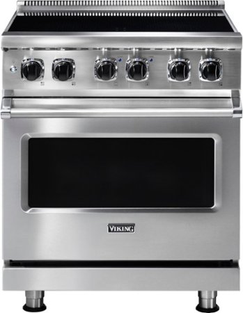Viking - 5 Series 4.7 Cu. Ft. Freestanding Electric Induction Range - Stainless Steel