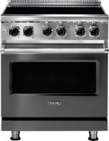 Viking - 5 Series 4.7 Cu. Ft. Freestanding Electric Induction Range - Damascus Gray - Front_Zoom