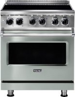 Viking - 5 Series 4.7 Cu. Ft. Freestanding Electric Induction Range - Artic Gray - Front_Zoom