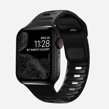 Nomad - Sport Band for Apple Watch&#174 42, 44, 45mm (Series 1-8) and Apple Watch Ultra® - Black