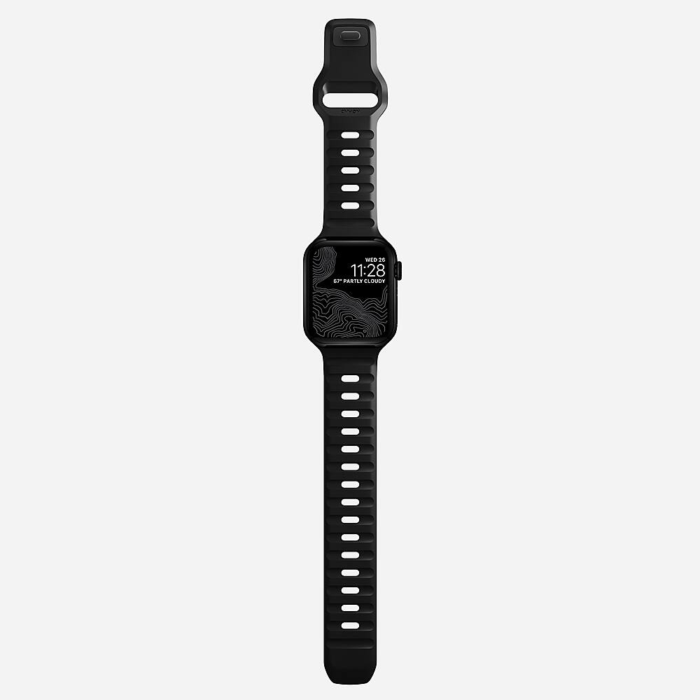 Alt View 15. Nomad - Sport Band for Apple Watch&#174 42, 44, 45mm (Series 1-8) and Apple Watch Ultra® - Black.
