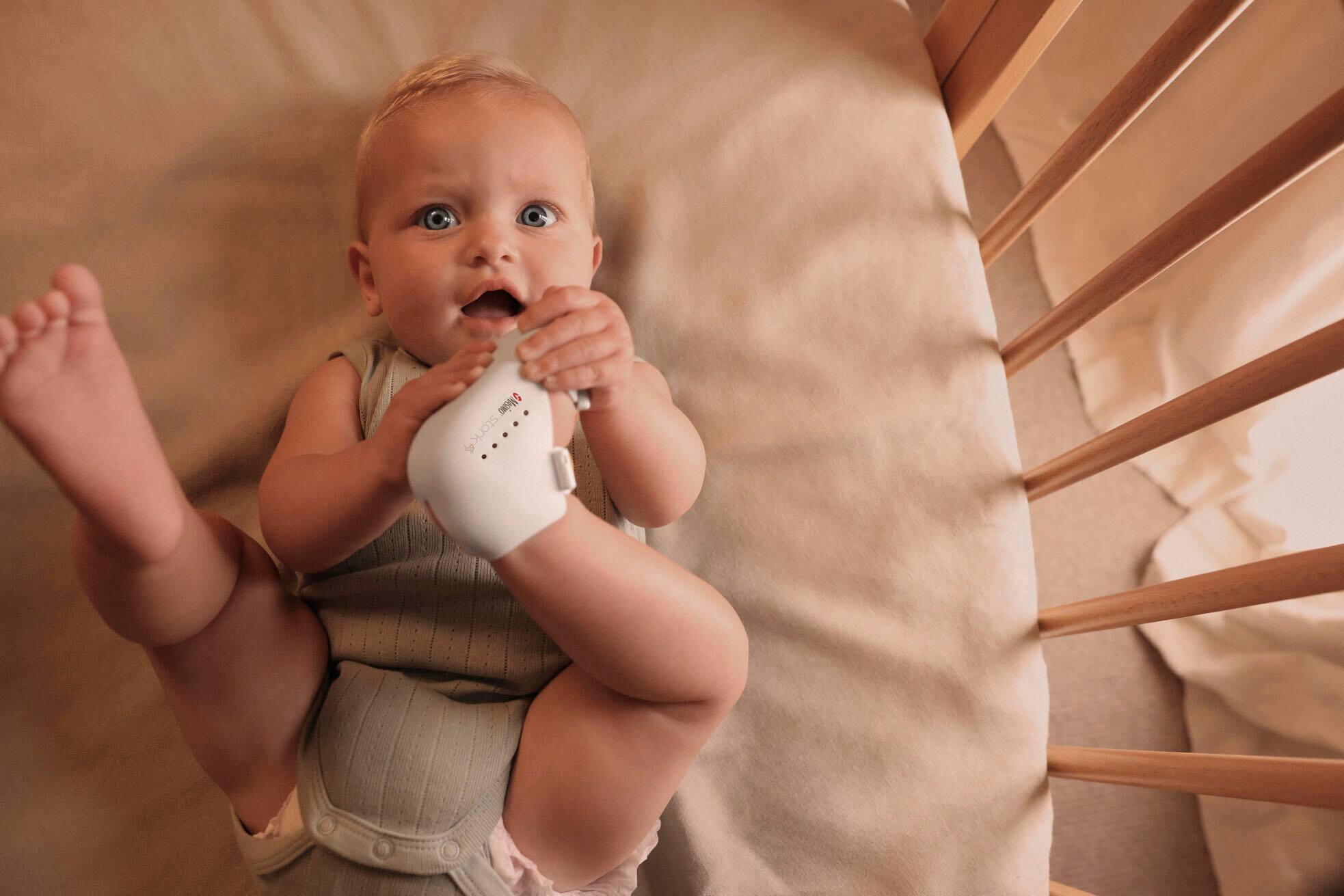 Alt View 12. Masimo - Stork Vitals Plus Baby Monitor (FDA-Approved) with 2-Way Audio Camera and Baby Boot with SPO2 and Heart Rate Sensor - White.