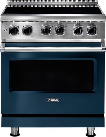 Viking - 5 Series 4.7 Cu. Ft. Freestanding Electric Induction Range - Slate Blue