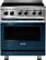 Front. Viking - 5 Series 4.7 Cu. Ft. Freestanding Electric Induction Range - Slate Blue.