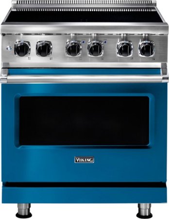 Viking - 5 Series 4.7 Cu. Ft. Freestanding Electric Induction Range - Alluvial Blue