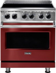 Viking - 5 Series 4.7 Cu. Ft. Freestanding Electric Induction Range - Reduction Red - Front_Zoom