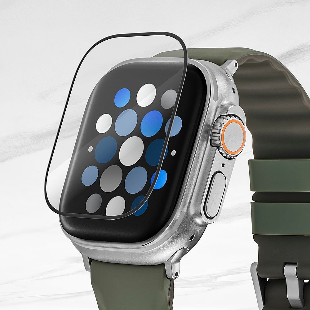 Alt View 15. Insignia™ - Tempered Glass Screen Protectors for Apple Watch Ultra 49mm (2-Pack) - Clear.