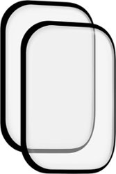 Insignia™ - Hybrid Glass Screen Protectors for Apple Watch 41mm (2-Pack) - Clear - Angle_Zoom