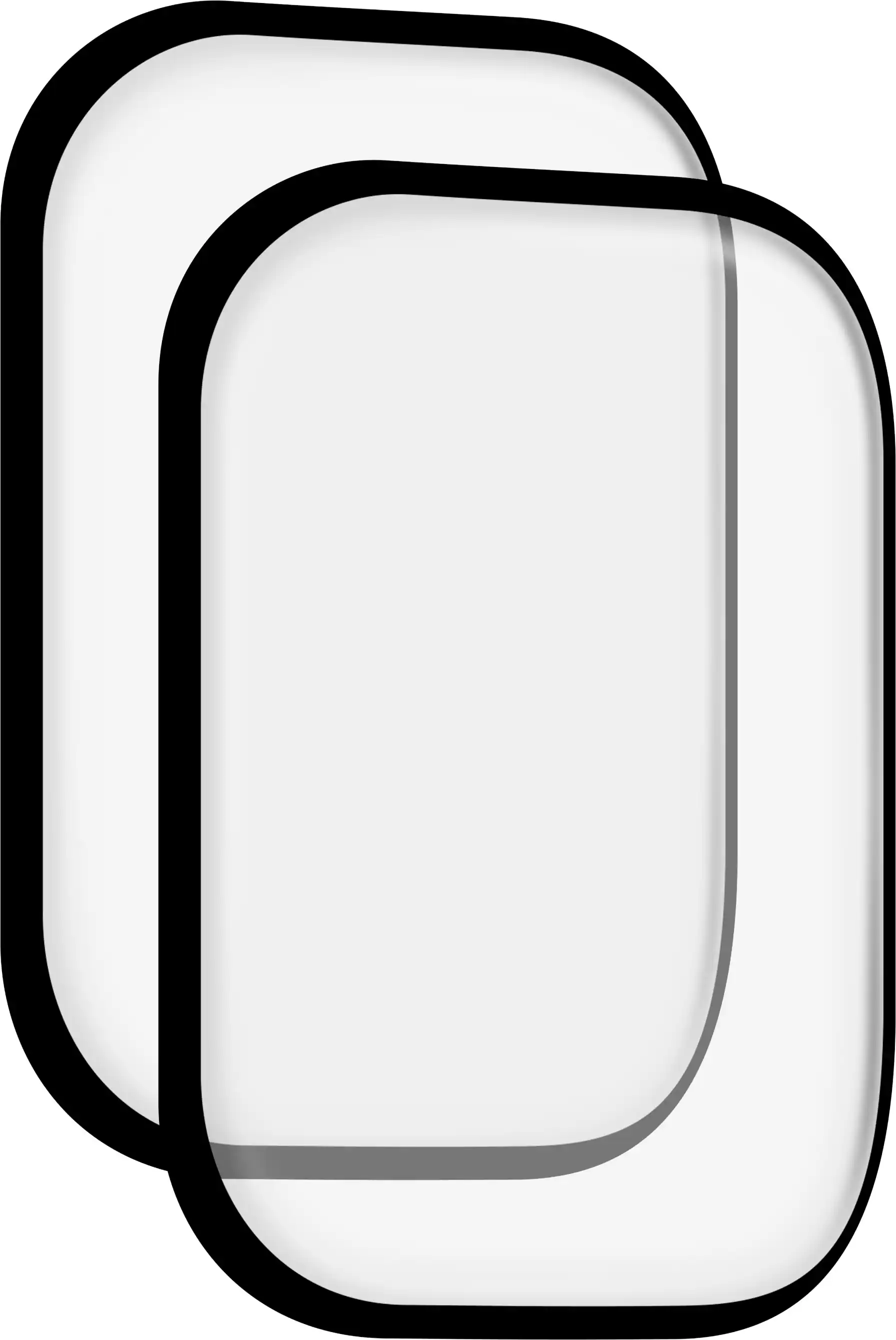 Angle. Insignia™ - Hybrid Glass Screen Protectors for Apple Watch 41mm (2-Pack) - Clear.