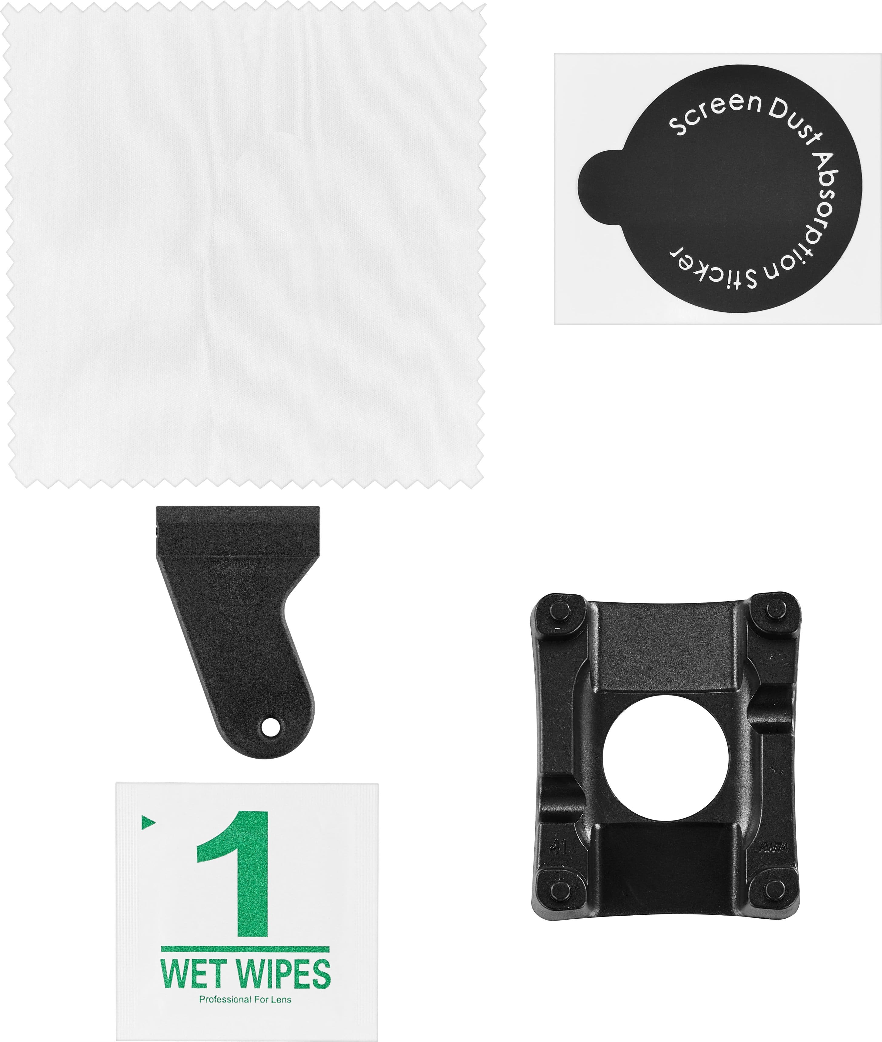 Alt View 12. Insignia™ - Hybrid Glass Screen Protectors for Apple Watch 41mm (2-Pack) - Clear.