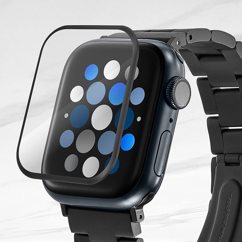 Alt View 15. Insignia™ - Hybrid Glass Screen Protectors for Apple Watch 41mm (2-Pack) - Clear.