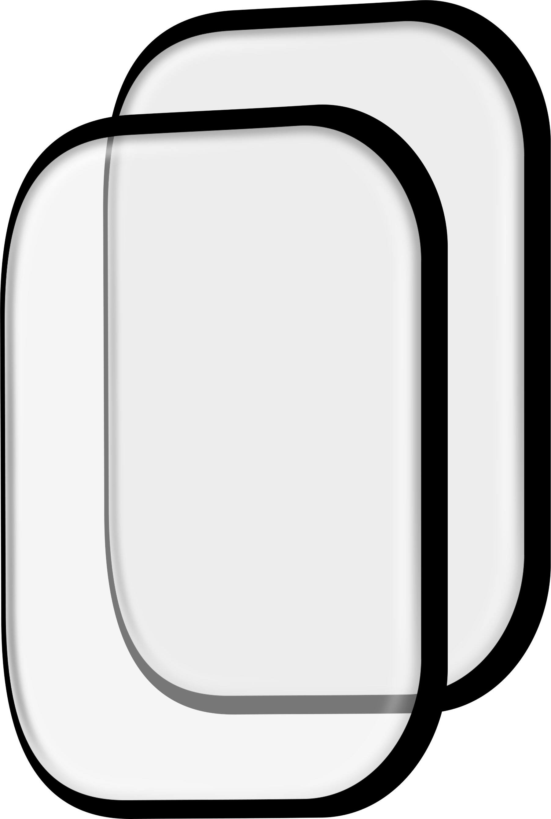 Left. Insignia™ - Hybrid Glass Screen Protectors for Apple Watch 41mm (2-Pack) - Clear.