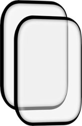 Insignia™ - Hybrid Glass Screen Protectors for Apple Watch 45mm (2-Pack) - Clear - Angle_Zoom