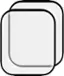 Alt View 11. Insignia™ - Hybrid Glass Screen Protectors for Apple Watch 45mm (2-Pack) - Clear.