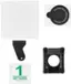 Alt View 12. Insignia™ - Hybrid Glass Screen Protectors for Apple Watch 45mm (2-Pack) - Clear.