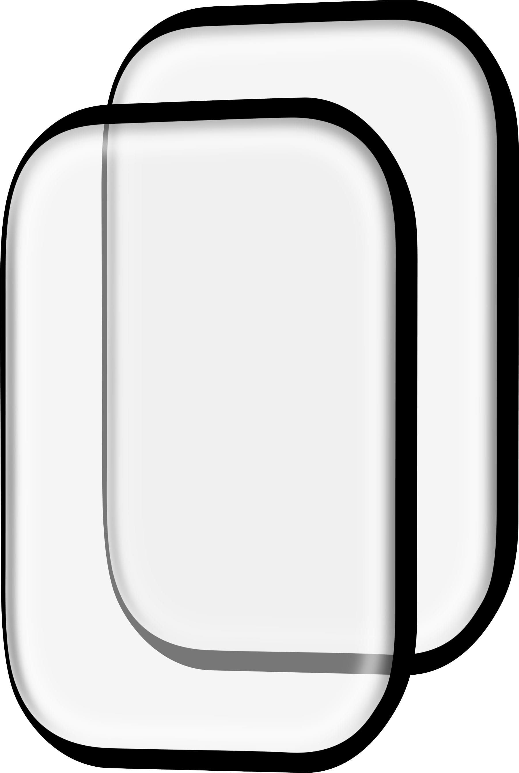 Left. Insignia™ - Hybrid Glass Screen Protectors for Apple Watch 45mm (2-Pack) - Clear.