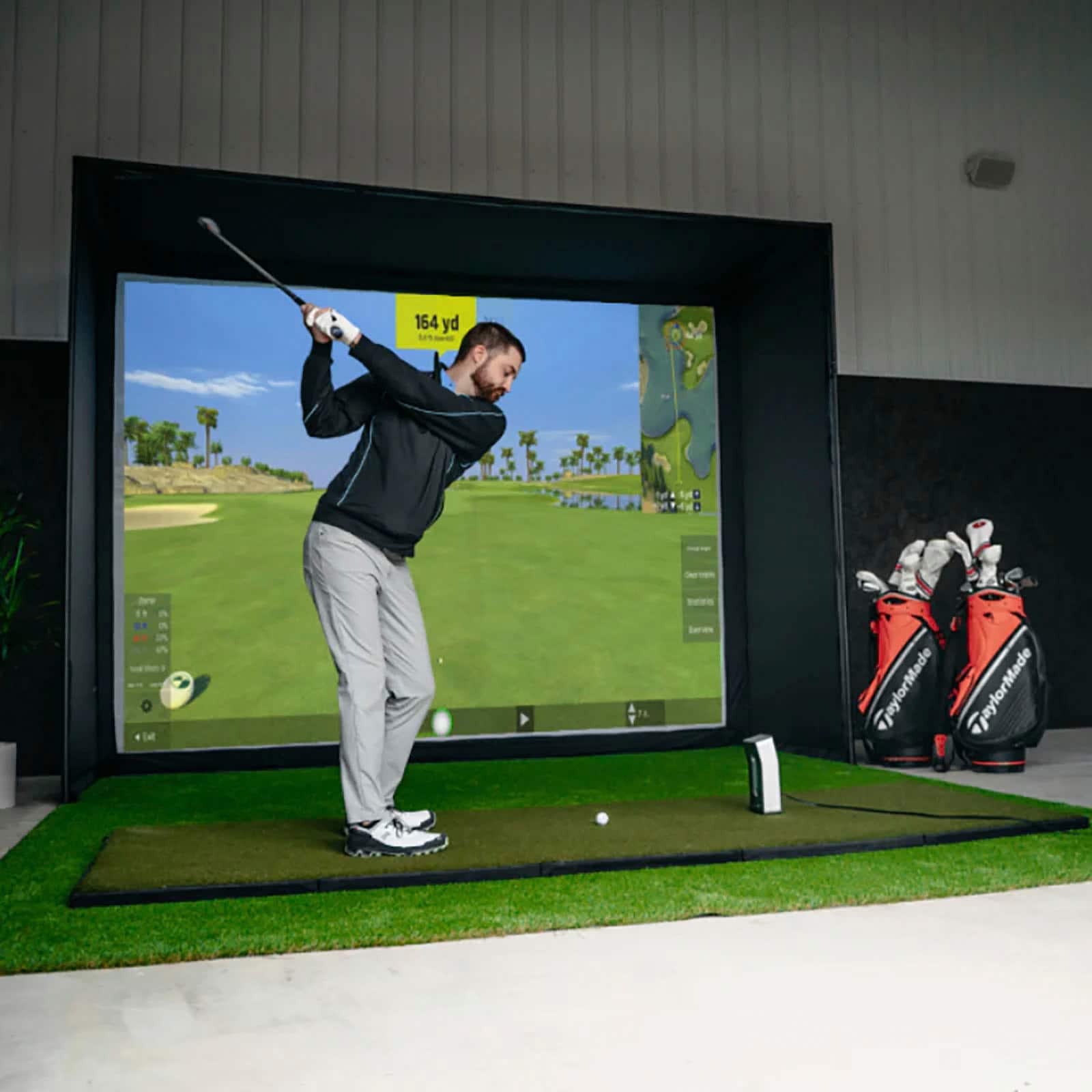 Best Buy OptiShot Ballflight Simulator Golf In A Box 4 with Enclosure