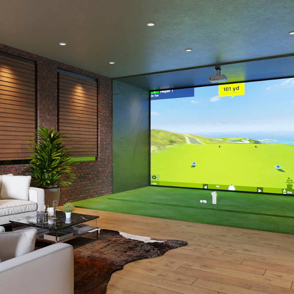 Best Buy OptiShot Ballflight Simulator Golf In A Box 5 with Enhanced