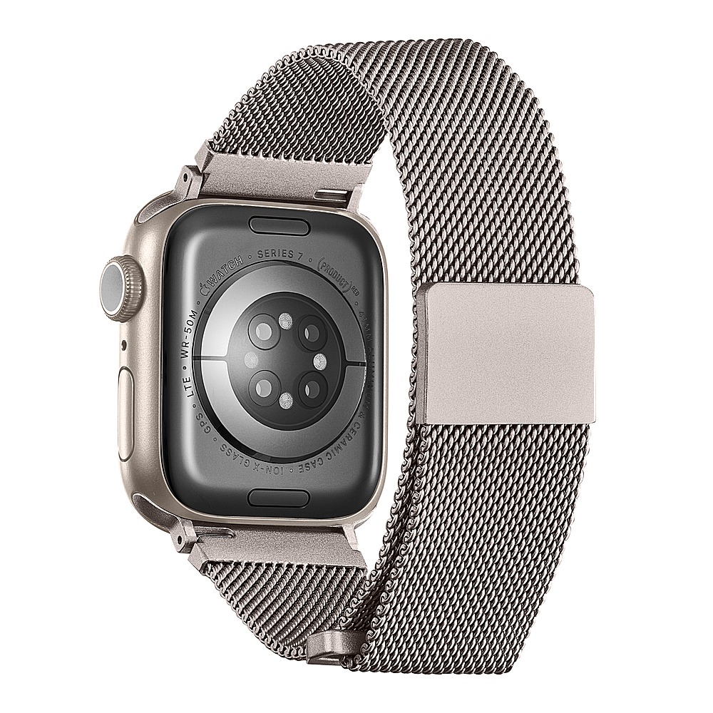 Insignia™ Stainless Steel Mesh Band for Apple Watch 38mm, 40mm and 41mm  (All Series) Champagne NS-AWB41CMB - Best Buy