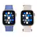 Alt View 11. Insignia™ - Silicone and Nylon Bands for Apple Watch 38mm, 40mm and 41mm (2-Pack) - Indigo/Mauve.