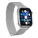 Angle. Insignia™ - Stainless Steel Mesh Band for Apple Watch 38mm, 40mm and 41mm (All Series) - Silver.