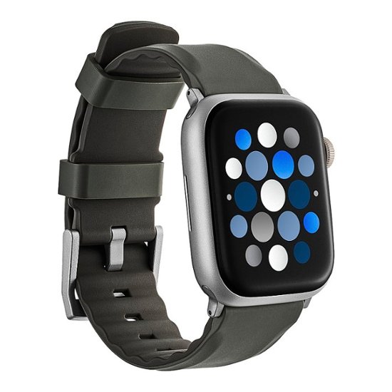 Platinum Rugged Silicone Band for Apple Watch