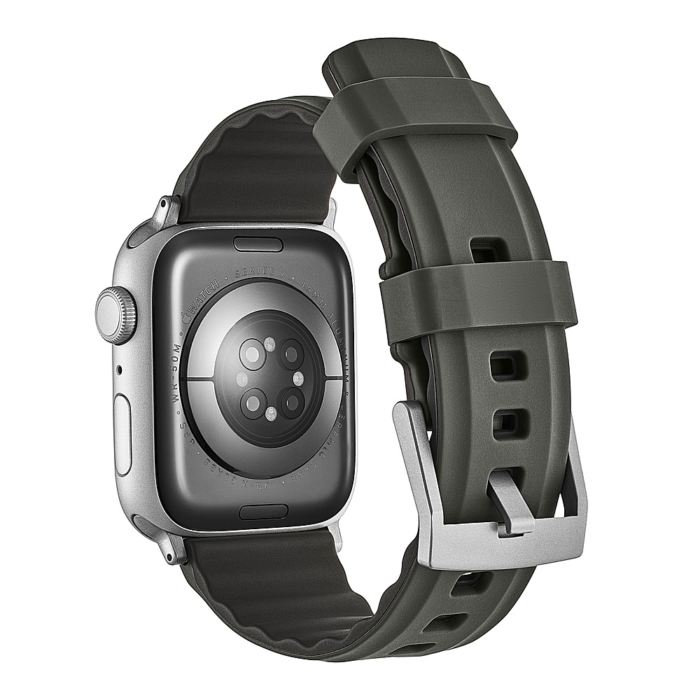 Platinum™ Rugged Silicone Band for Apple Watch 42mm, 44mm, 45mm