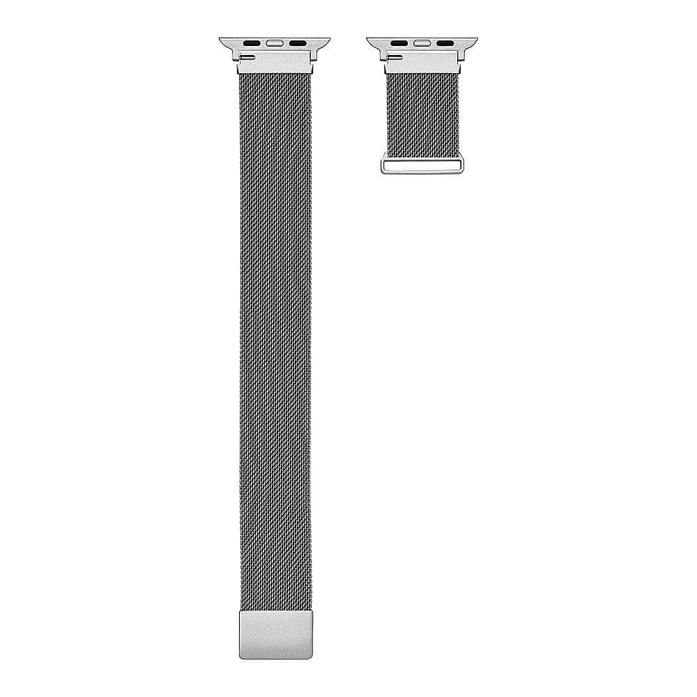 Alt View 13. Insignia™ - Stainless Steel Mesh Band for Apple Watch 42mm, 44mm, 45mm and Apple Watch Ultra 49mm (All Series) - Silver.