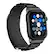 Angle. Insignia™ - Rugged Nylon Band for Apple Watch 42mm, 44mm, 45mm and Apple Watch Ultra 49mm (All Series) - Black.