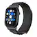 Left. Insignia™ - Rugged Nylon Band for Apple Watch 42mm, 44mm, 45mm and Apple Watch Ultra 49mm (All Series) - Black.